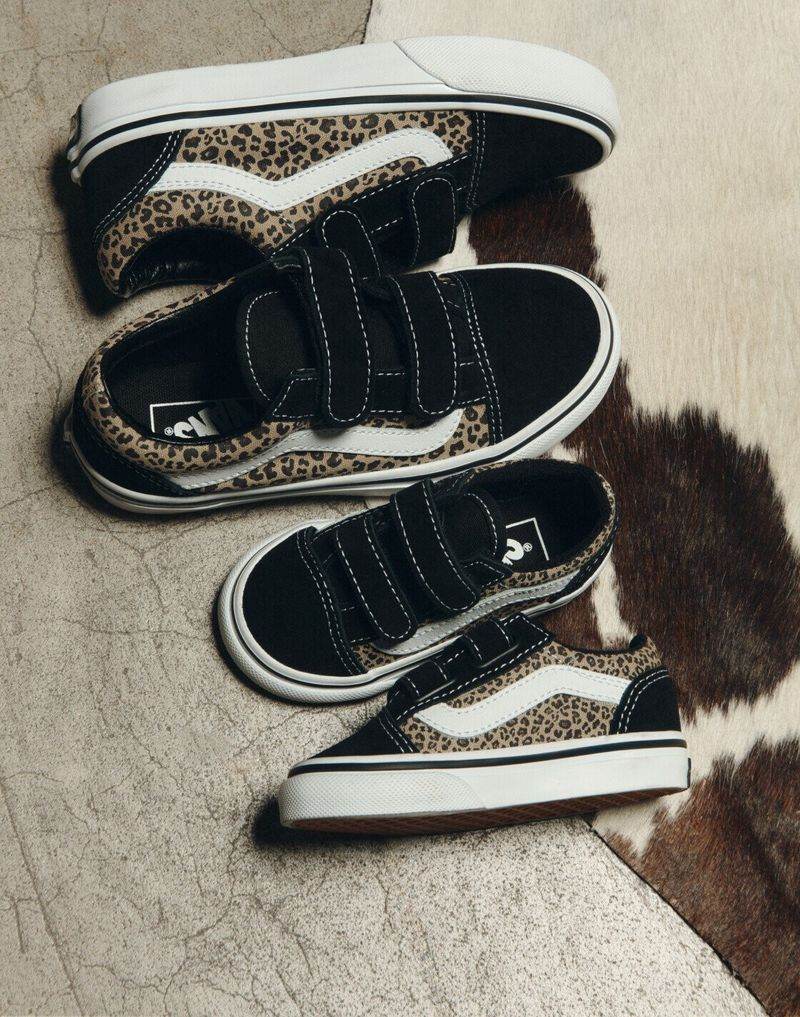 Cırt cırtlı Vans Old Skool çocuk ayakkabıları